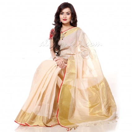 Tangail Traditional cotton Sharee with Beautiful design and color for all age